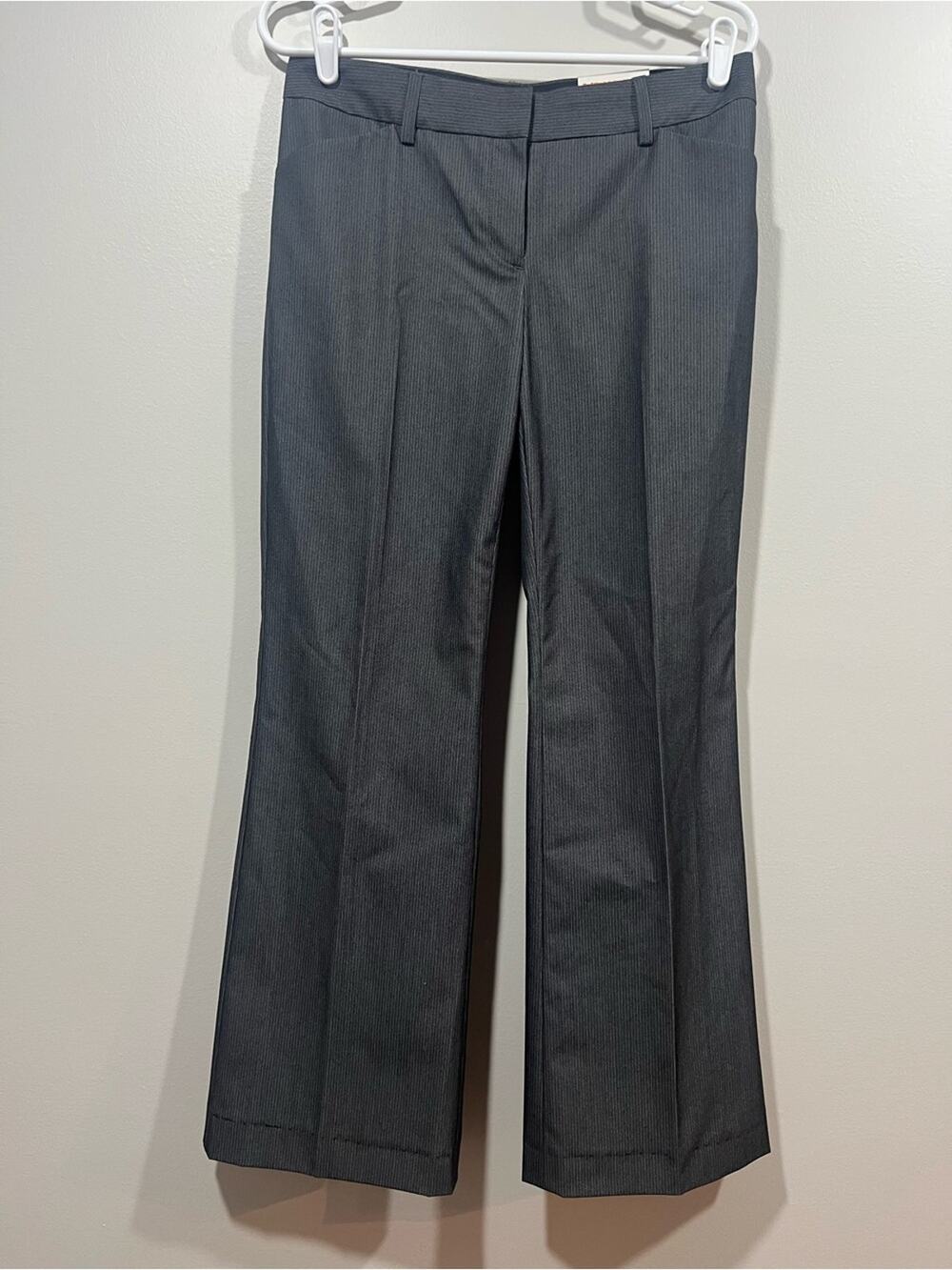 Express Editor Women's Charcoal Gray Flare Dress Trousers Size 6